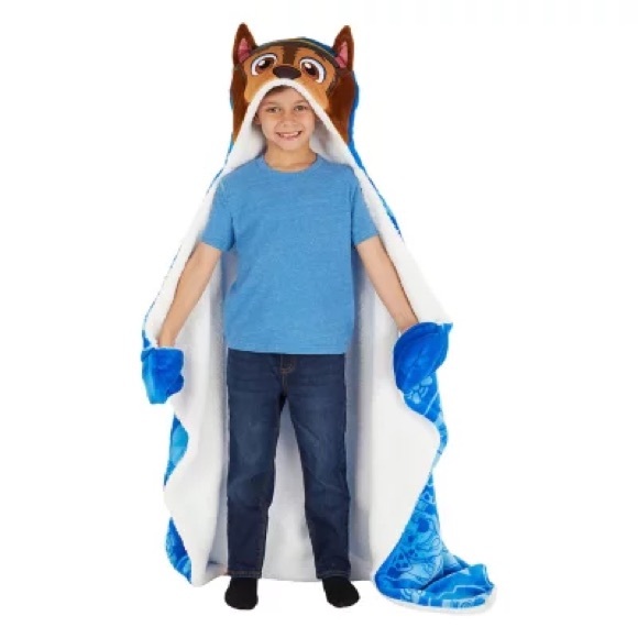 Paw Patrol 40x50 Hooded Throw, Plush with Sherpa Lining - Picture 3 of 8